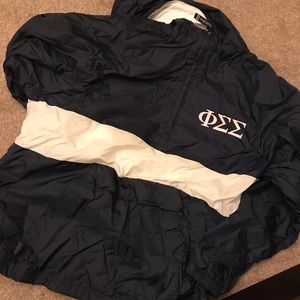 Phi sigma sigma quarter zip windbreaker